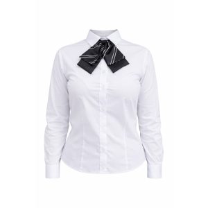 Camisa Social Feminina Manga Longa Prossionail Padrão de Excelência Ponix